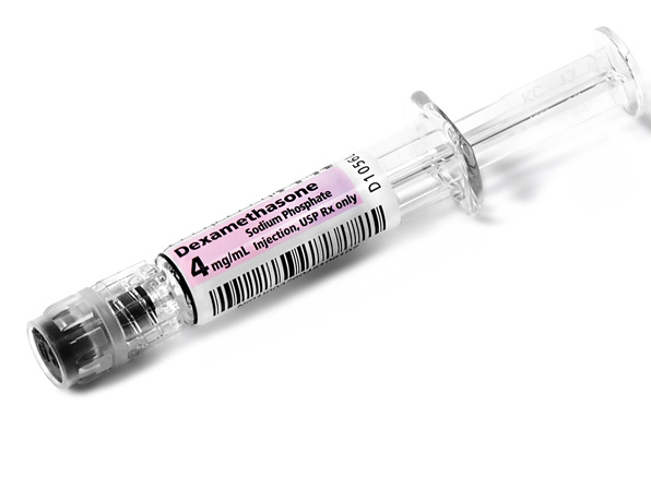 Angled Syringe image for 4 mg per 1 mL of Dexamethasone