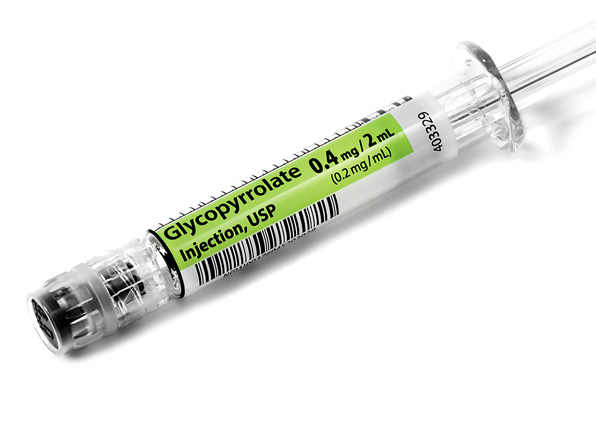 Angled Syringe image for 0.4 mg per 2 mL of Glycopyrrolate
