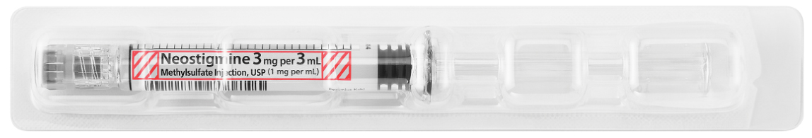 Blister Pack Syringe image for 3 mg per 3 mL of Neostigmine