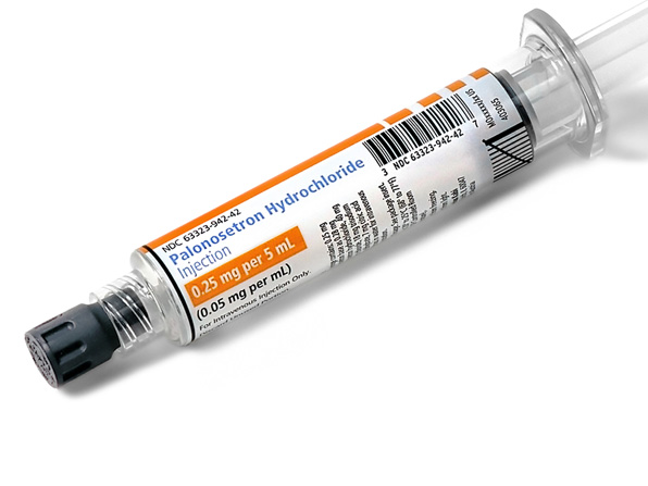 Angled Syringe image for 0.25 mg per 5 mL of Palonosetron